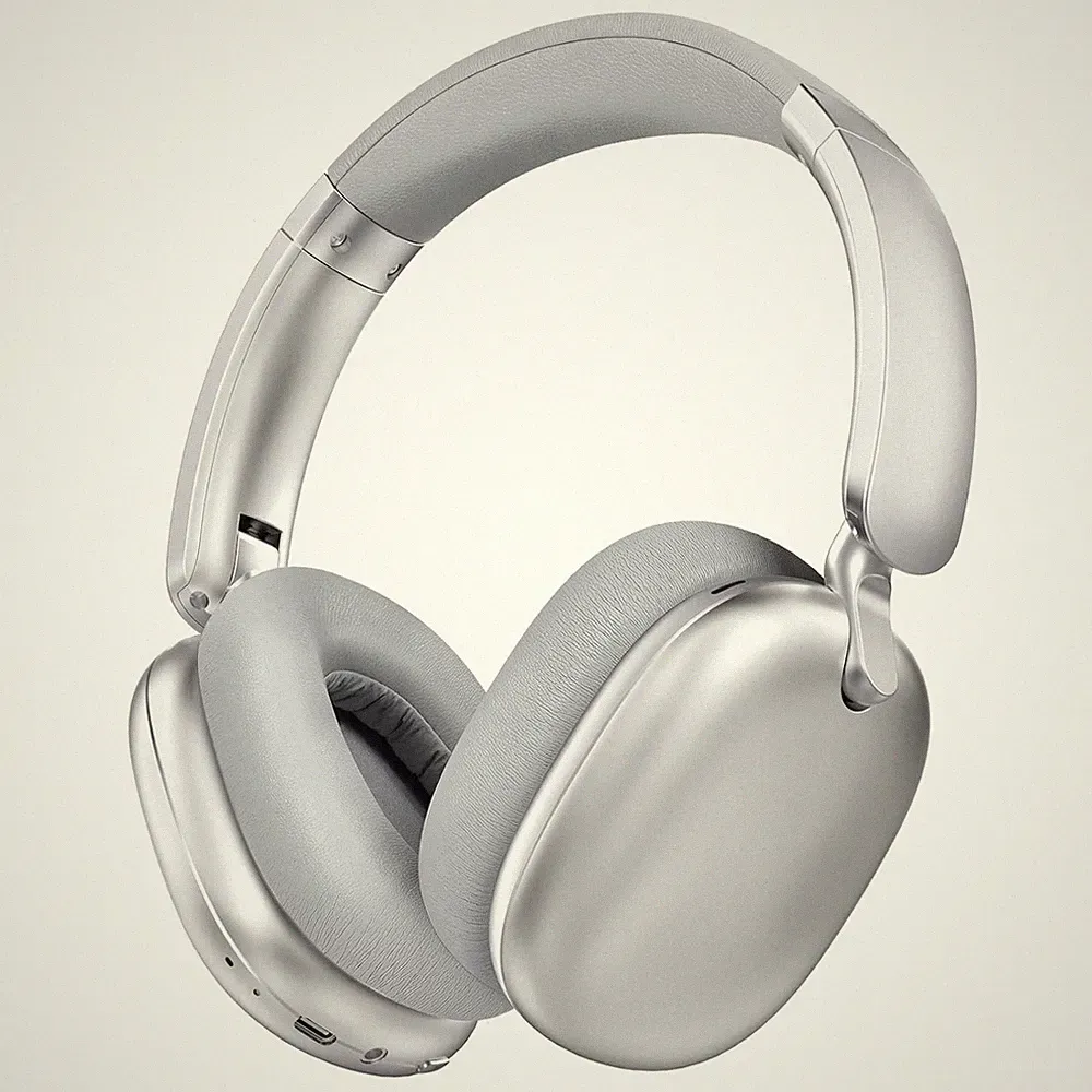 RORSOU C6 Bluetooth Kopfhörer Over-Ear ANC 60 Std Spielzeit Faltbar Sil