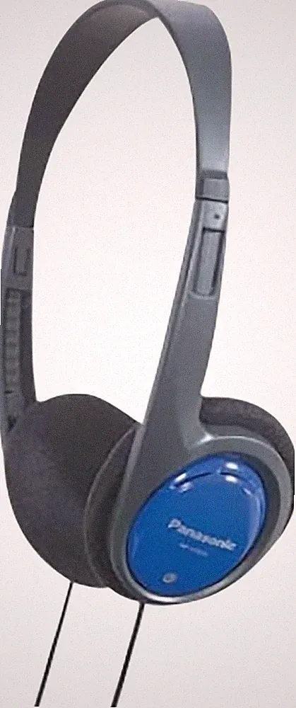 RP-HT010E-A Kopfhörer Blau 1,2m Kabel 3,5mm Klinke Leicht On-Ear Musik