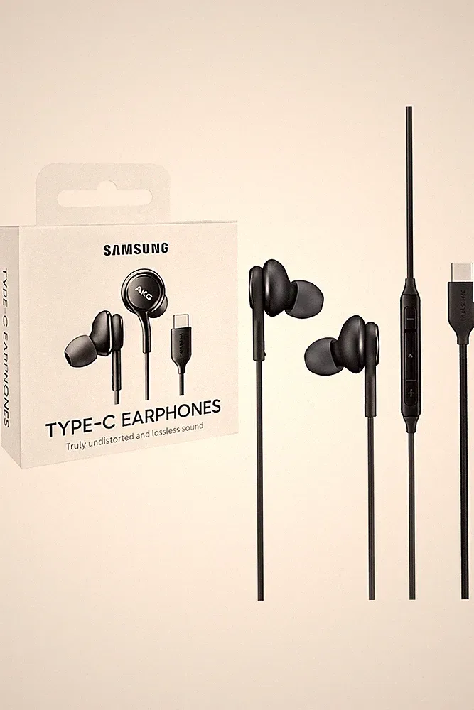Samsung - AKG EO-IC100BBE Headset InEar Kopfhörer, USB-C schwarz Galaxy