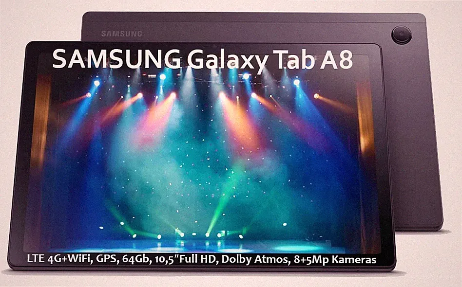 SAMSUNG Galaxy Tab A8 X205 10,5" LTE SIM GPS 64GB Full Set Tablet NEUWERTIG&MwSt
