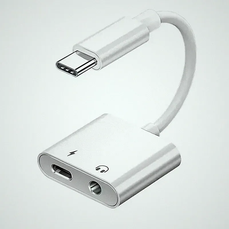 Samsung Ipad USB C Kopfhörer Adapter Ladebuchse 2in1 Typ C 3.5mm Klinke Aux