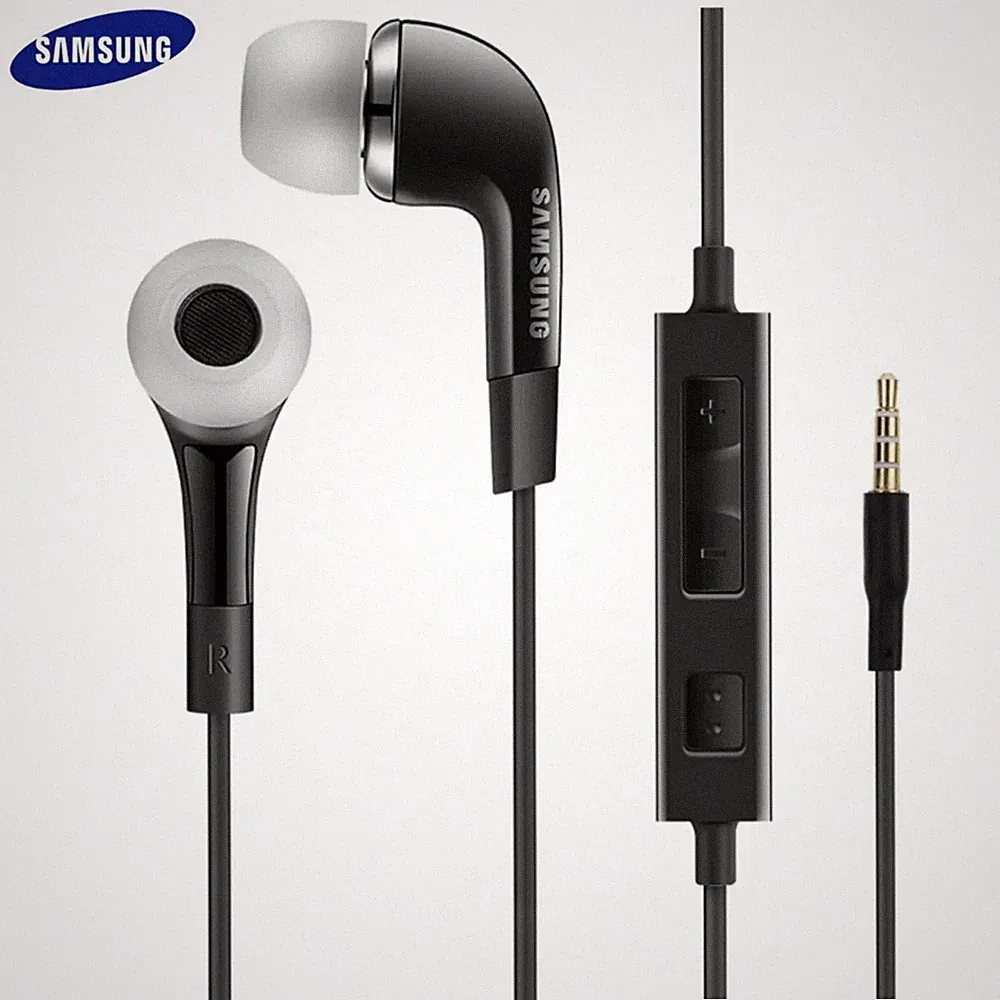 Samsung Kopfhörer AUX Headset EHS64 In-Ear Stereo 3,5mm Klinke Stecker schwarz