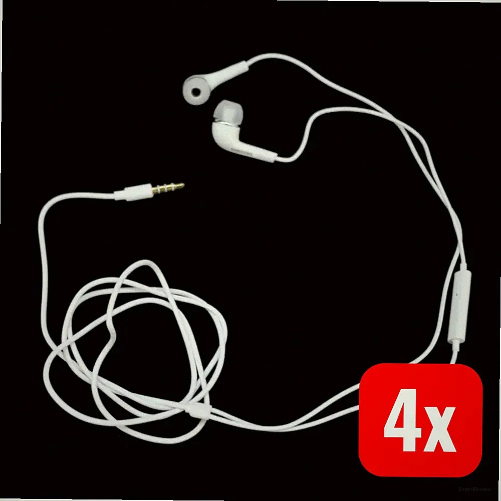 Samsung Kopfhörer In Ear kabelgebunden EHS64 Headset 3,5mm Klinke Weiß 4 STÜCK