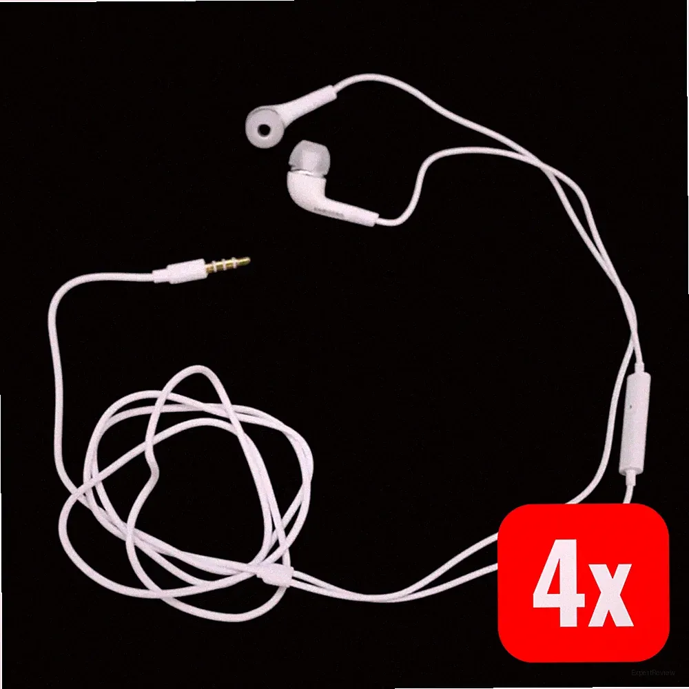 Samsung Kopfhörer InEar 3,5mm kabelgebunden Klinke EHS64 Weiß Headset 4STÜCK
