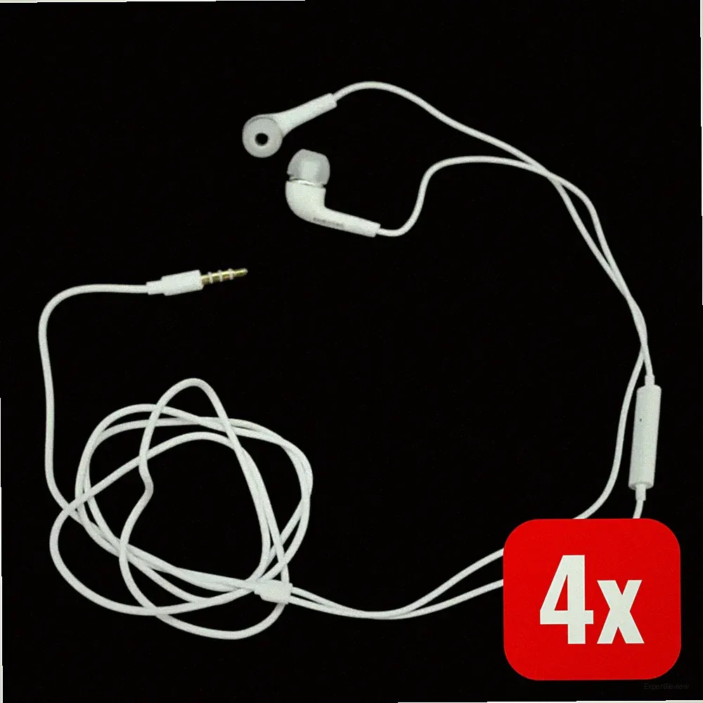 Samsung Kopfhörer Weiß InEar kabelgebunden EHS64 Headset 3,5 mm Klinke 4 STÜCK