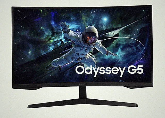 Samsung Odyssey G5 G55T 27 Zoll WQHD VA LCD Curved Gaming Monitor - Schwarz
