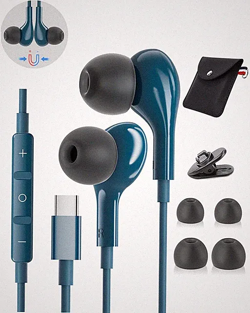 Samsung USB C In-Ear Kopfhörer Magnetisch Stereo Headset Mikrofon Kabel 14,2mm