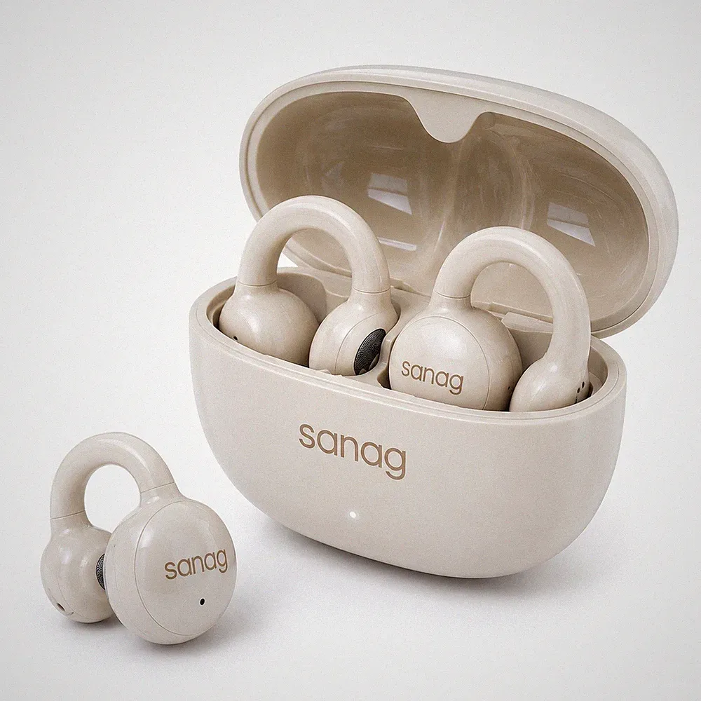 sanag Z60S Open-Ear Clip-Kopfhörer | Bluetooth 5.3 | Leicht & bequem