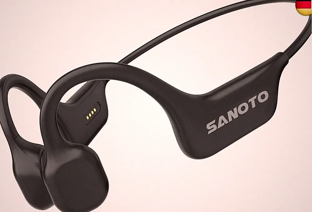 SANOTO Knochenschall Kopfhörer | Open Ear Bluetooth 5.3 Kopfhörer Sport Bone C