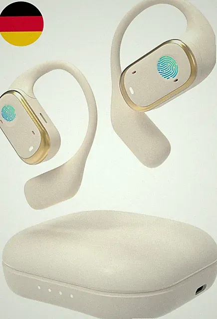 SANOTO Open Ear Kopfhörer Bluetooth 5.3, Touch Controlled Air Conduction Ohrhöre