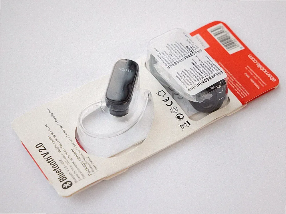 SBS Mono Bluetooth Headset 6g Ultraleicht In-Ear Kopfhörer Mikrofon Ohrbügel
