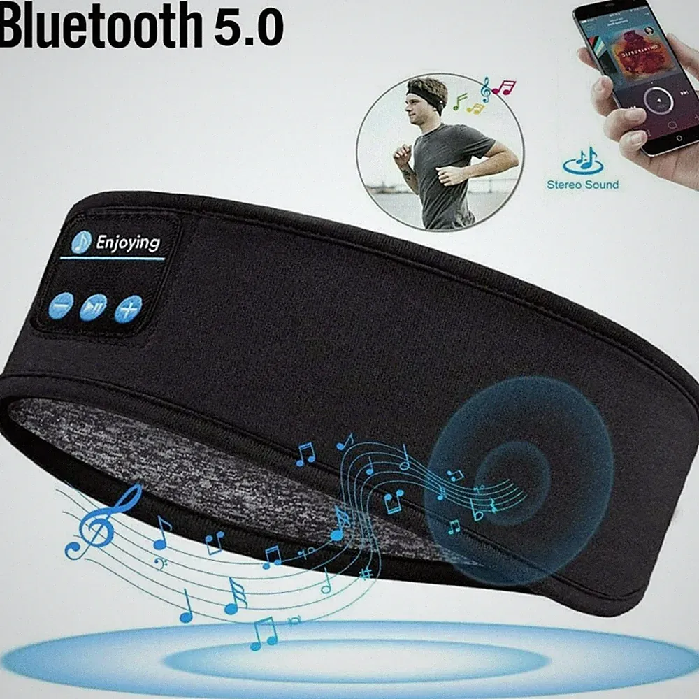 Schlaf Kopfhörer Bluetooth 5.0 Stirnband Kopfhörer Ultradünnen mit Lautsprecher