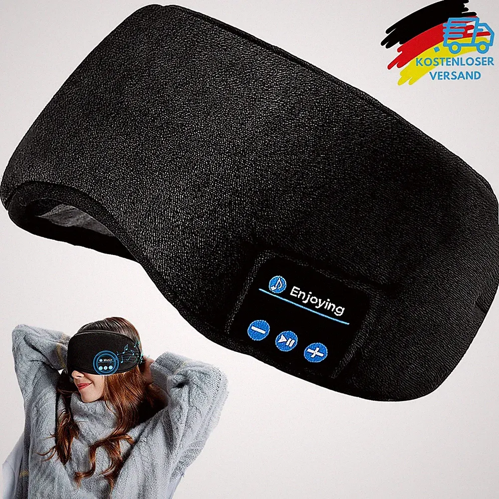 Schlaf Kopfhörer Bluetooth Stirnband Kopfhörer Ultradünnen mit Lautsprecher NEU