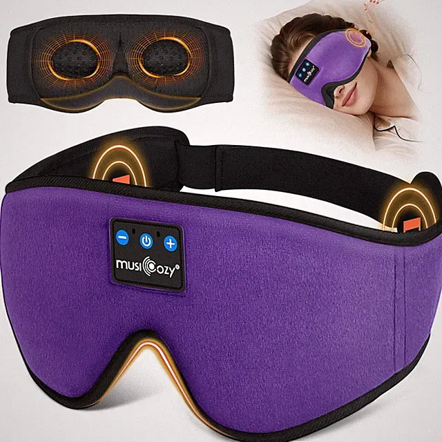 Schlafkopfhörer 3D Schlafmaske Bluetooth 5.4 Verdunkelung 16h Wiedergabe USB-C