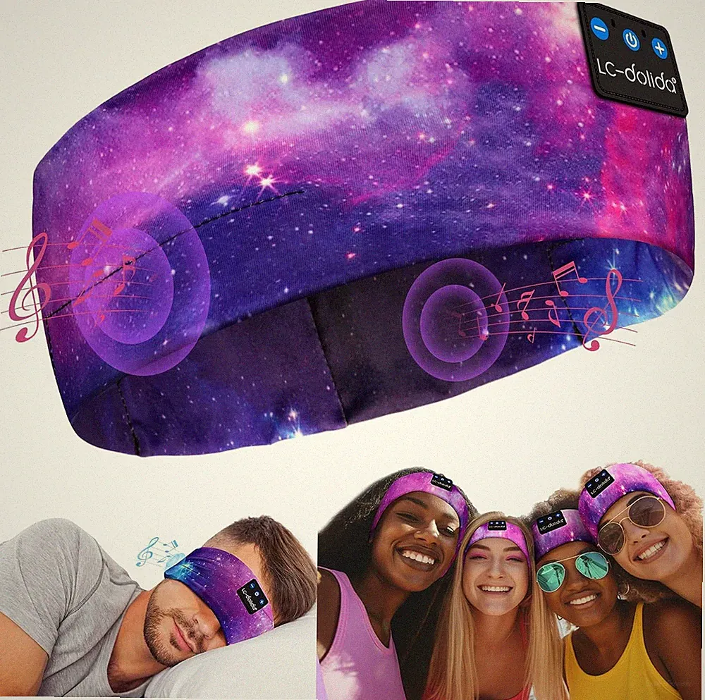 Schlafkopfhoerer Bluetooth 5.4 Headband Stirnband Musik Schlafen Sport Band