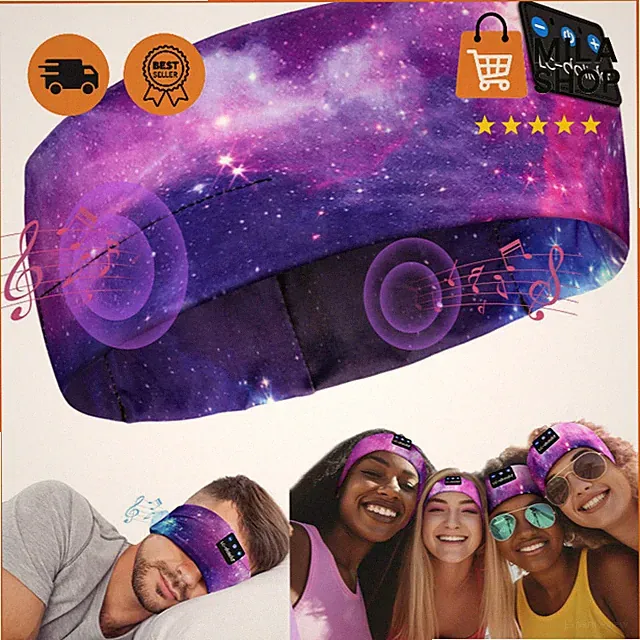 Schlafkopfhoerer Bluetooth 5.4 Headband Stirnband Musik Schlafen Sport Band