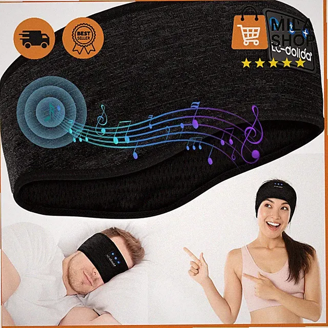 Schlafkopfhoerer Bluetooth 5.4 Headband Stirnband Musik Schlafen Sport