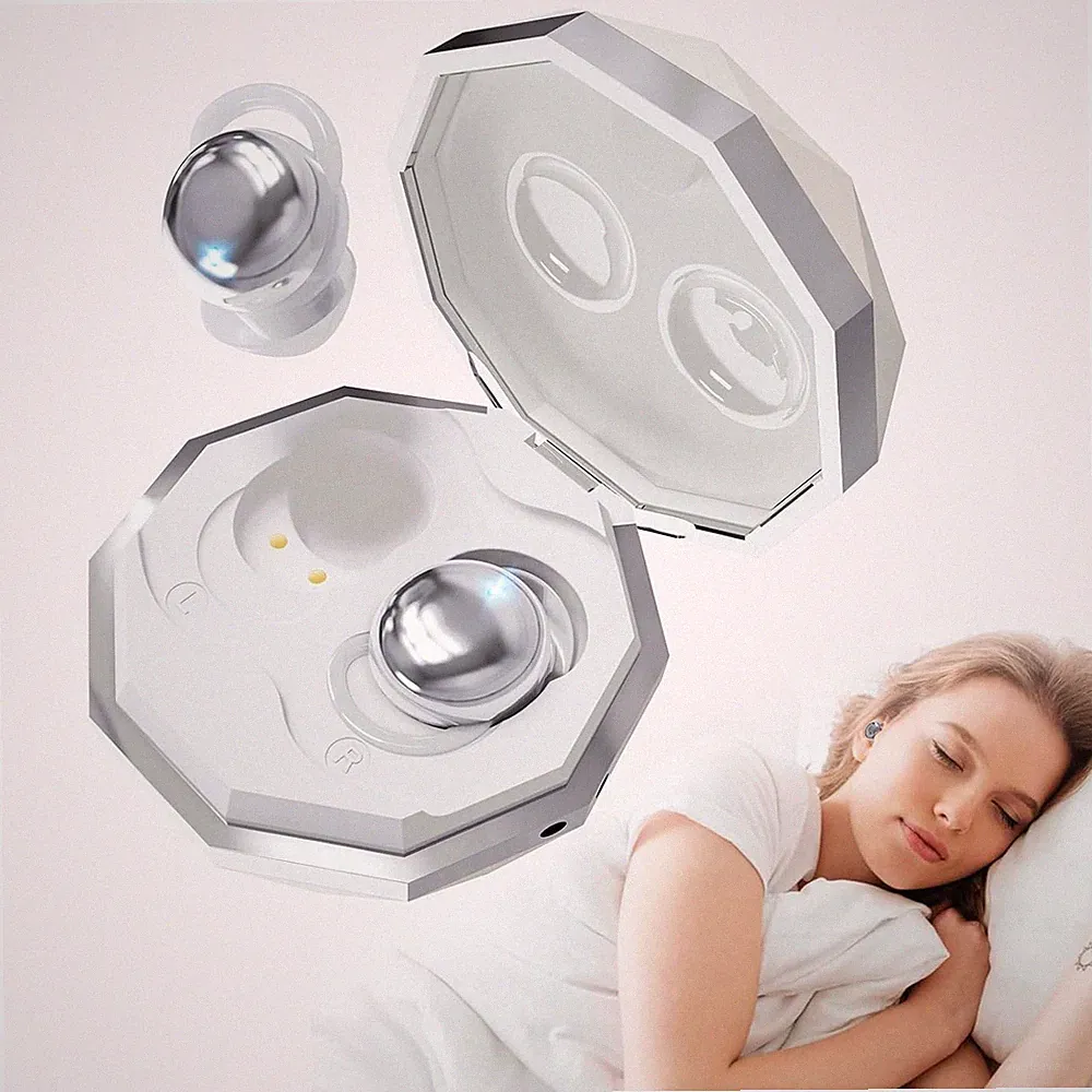 Schlafkopfhörer Bluetooth 5.4 Sleep Earbuds, Weiche Kopfhörer Schlafen S