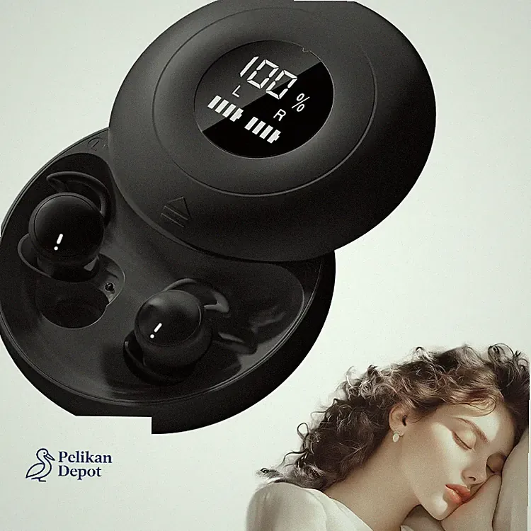 Schlafkopfhörer Bluetooth 6.0 mit Noise Cancelling, Weiche Silikon O