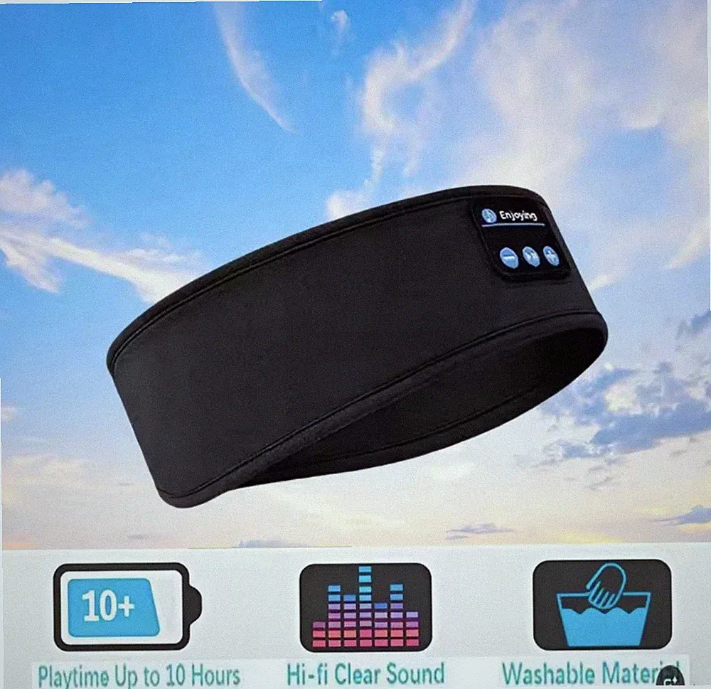 Schlafkopfhörer Bluetooth Lautsprecher Musik Augenmaske und Sport