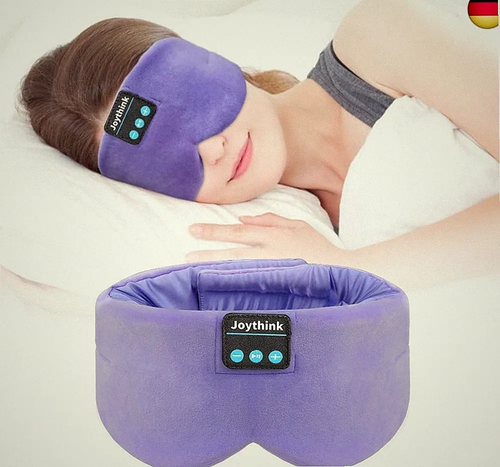 Schlafkopfhörer, Bluetooth, Schlafmaske, Seide, Stirnband, Kopfhörer, Bluetooth