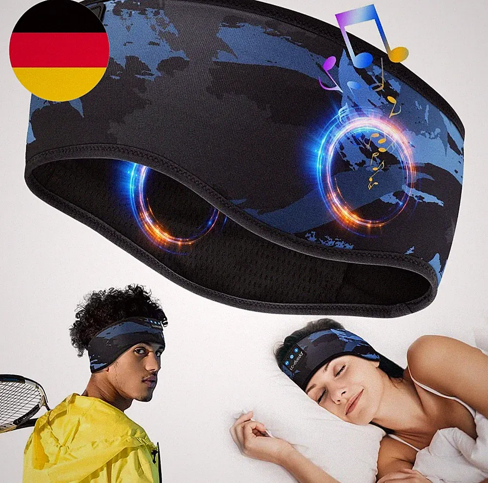 Schlafkopfhörer Bluetooth Stirnband Sport-Kopfhörer Lange Spielzeit Leichte Schl