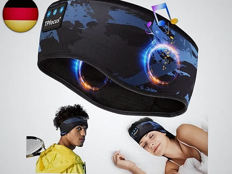 Schlafkopfhörer Bluetooth V5.3 Stirnband kopfhörer Bluetooth Sleep Headphones W