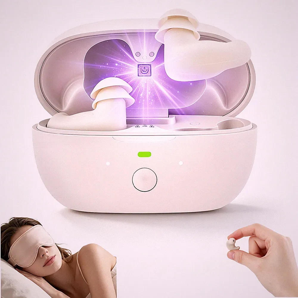 Schlafkopfhörer In-ear Schlaf-Earbuds Bluetooth Kopfhörer Antibakterieller Lampe