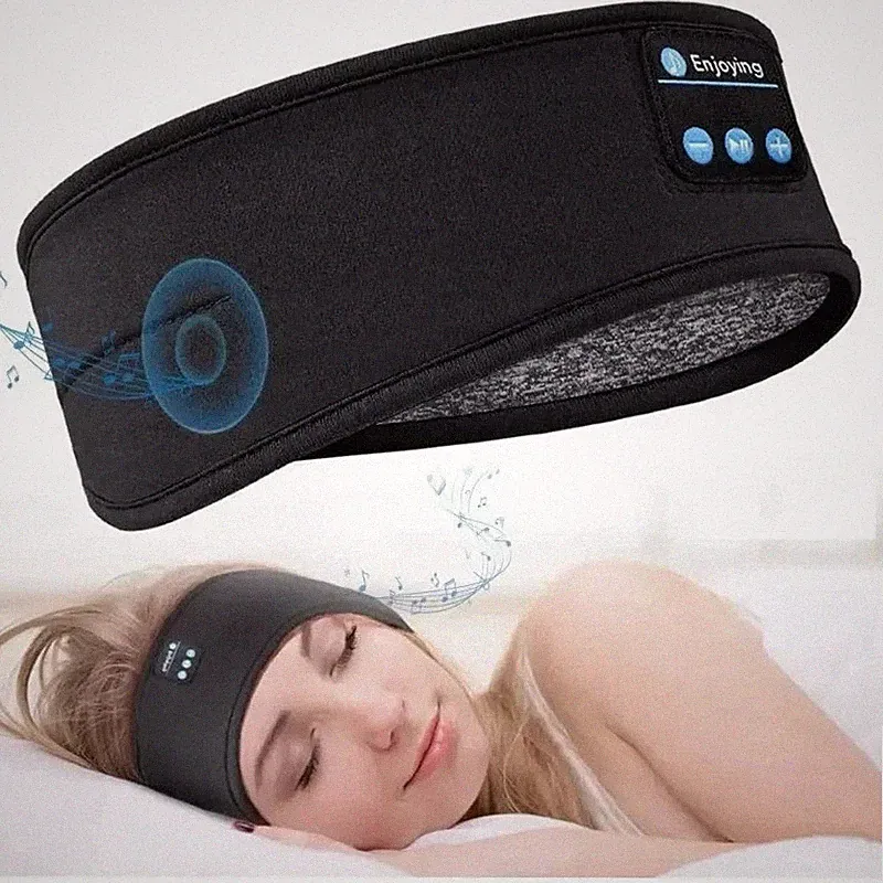 Schlafmaske Bluetooth Schlaf Kopfhörer Kopfbügel dünn weich elastisch bequem