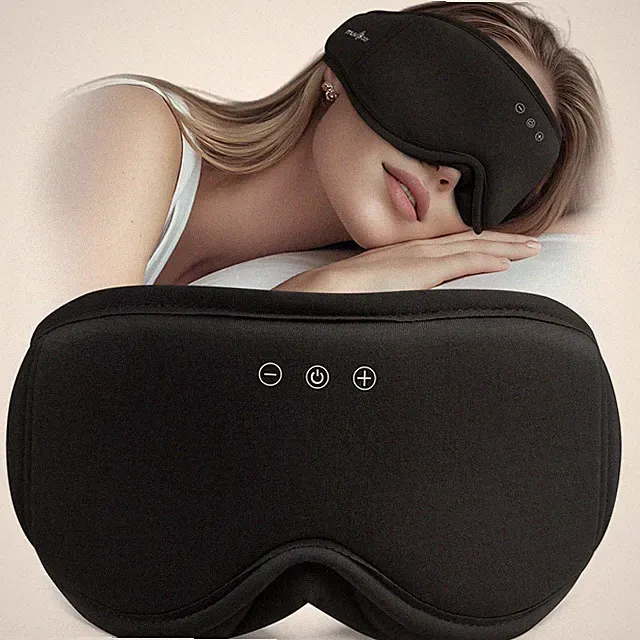 Schlafmaske mit kopfhörer 100% Schatten 3D Schlafkopfhörer schlafmaske
