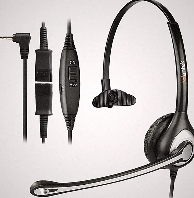 Schnurloses Telefon Headset Mono mit Noise Cancelling Mikrofon, Quick Disconn...