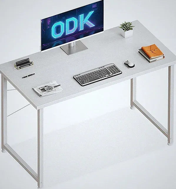 Schreibtisch Holz 120x48cm modern Office Computer Arbeitstisch weiß