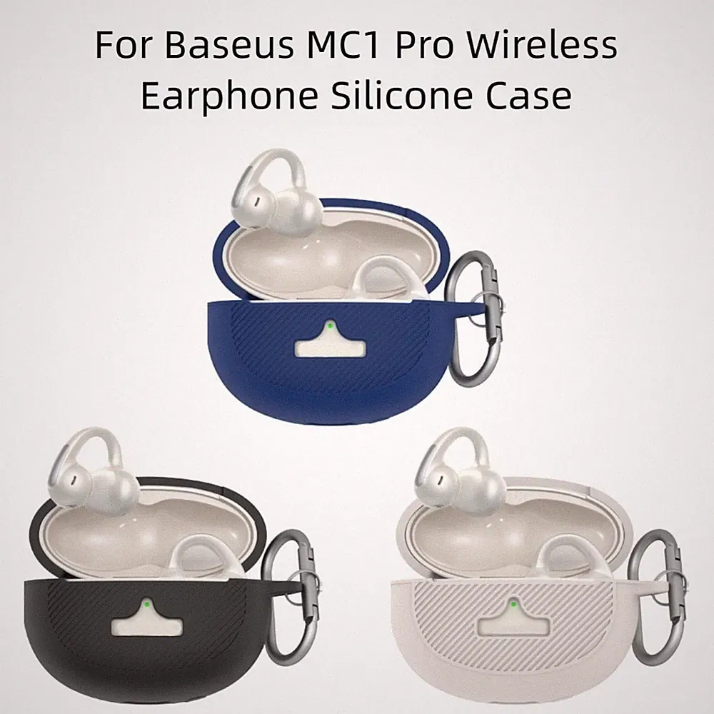 Schutzhülle Silikon für Baseus MC1 Pro Wireless Kopfhörer für stoßfest