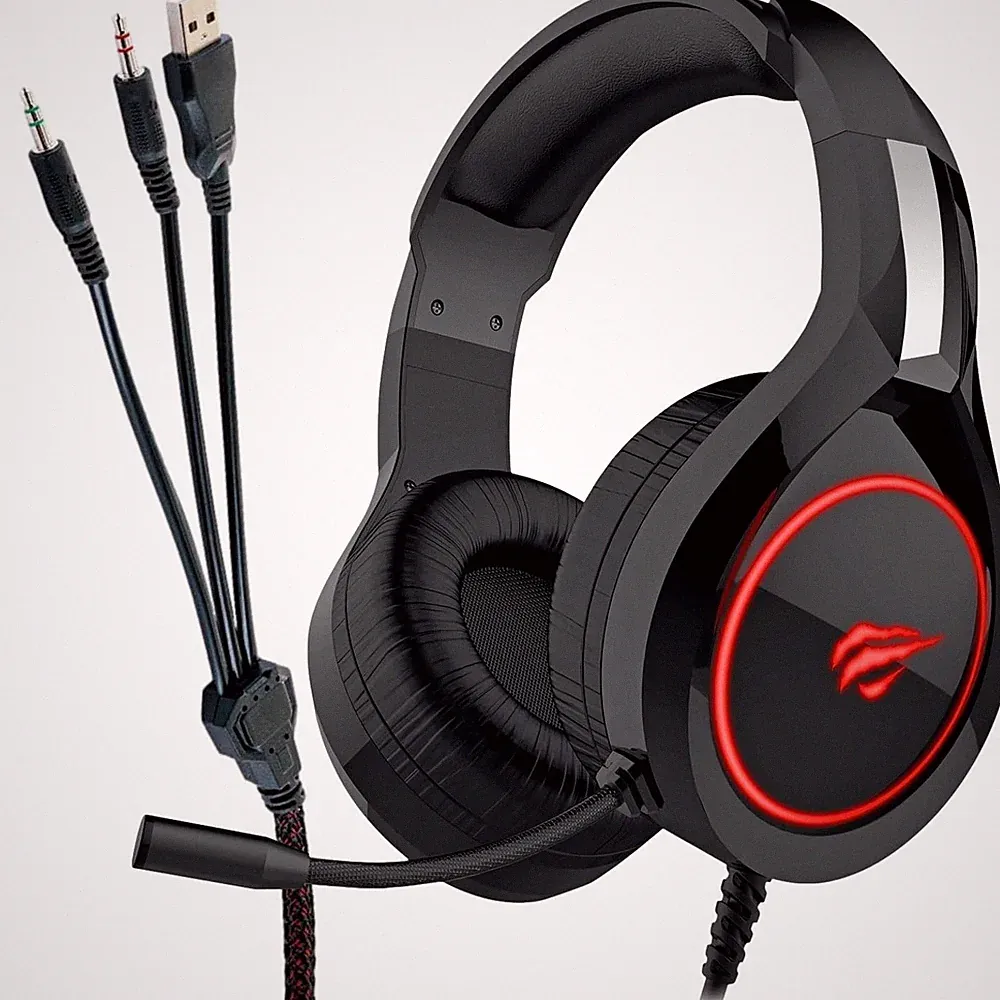 Schwaiger GH50 Gaming Over-Ear Headset Kopfhörer Mikrofon LED Stereo PC Notebook