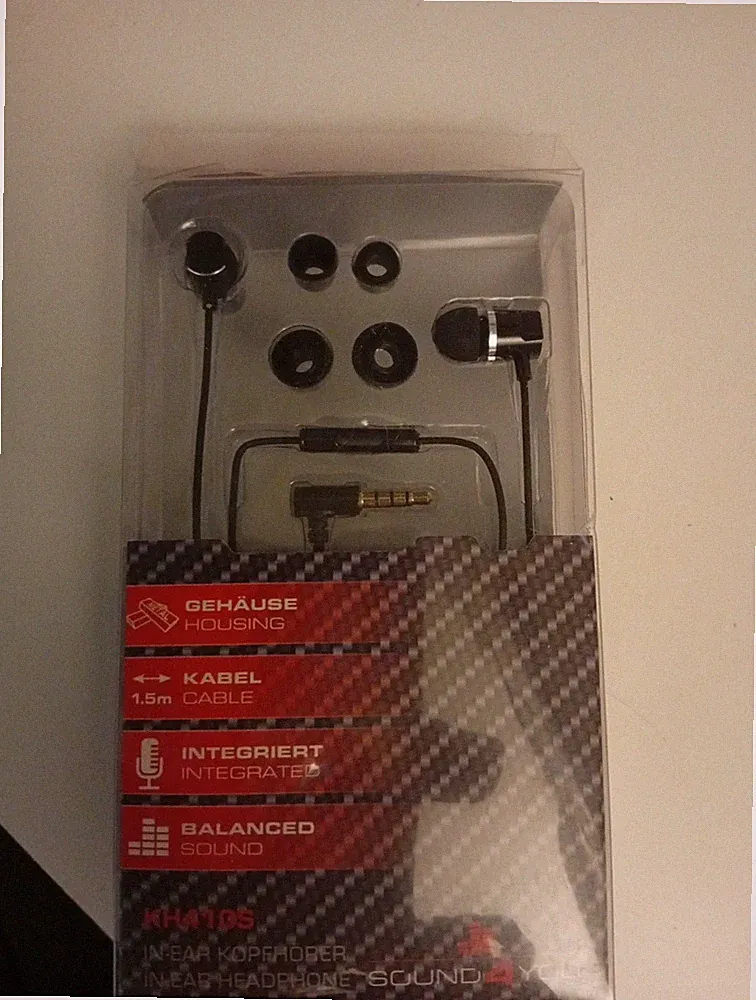 SCHWAIGER In-Ear Kopfhörer Metall mit Kabel 10mm dynamische Treiber mit Mikrofon