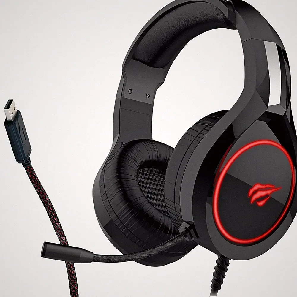 Schwaiger USB Gaming Over-Ear Headset Kopfhörer Mikrofon LED Stereo PC Notebook