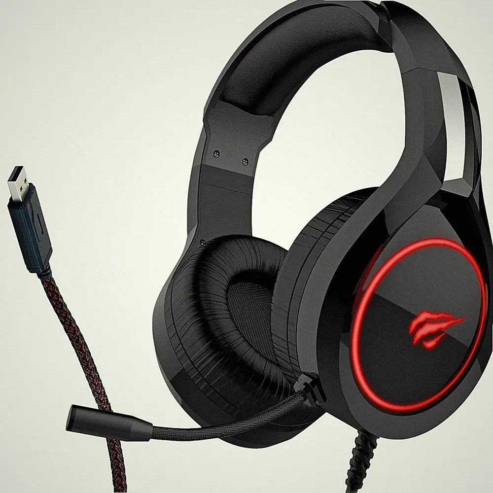 Schwaiger USB Gaming Over-Ear Headset Kopfhörer Mikrofon LED Stereo PC Notebook
