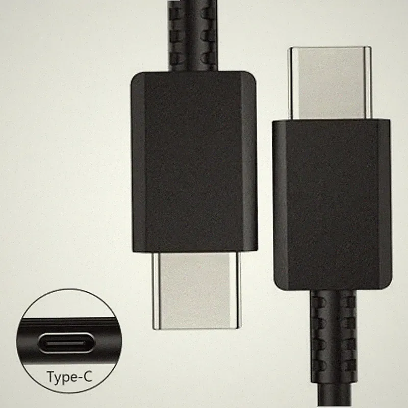 Schwarz USB-C auf USB-C Datenkabel Ladekabel für Beats Fit Pro Kopfhörer