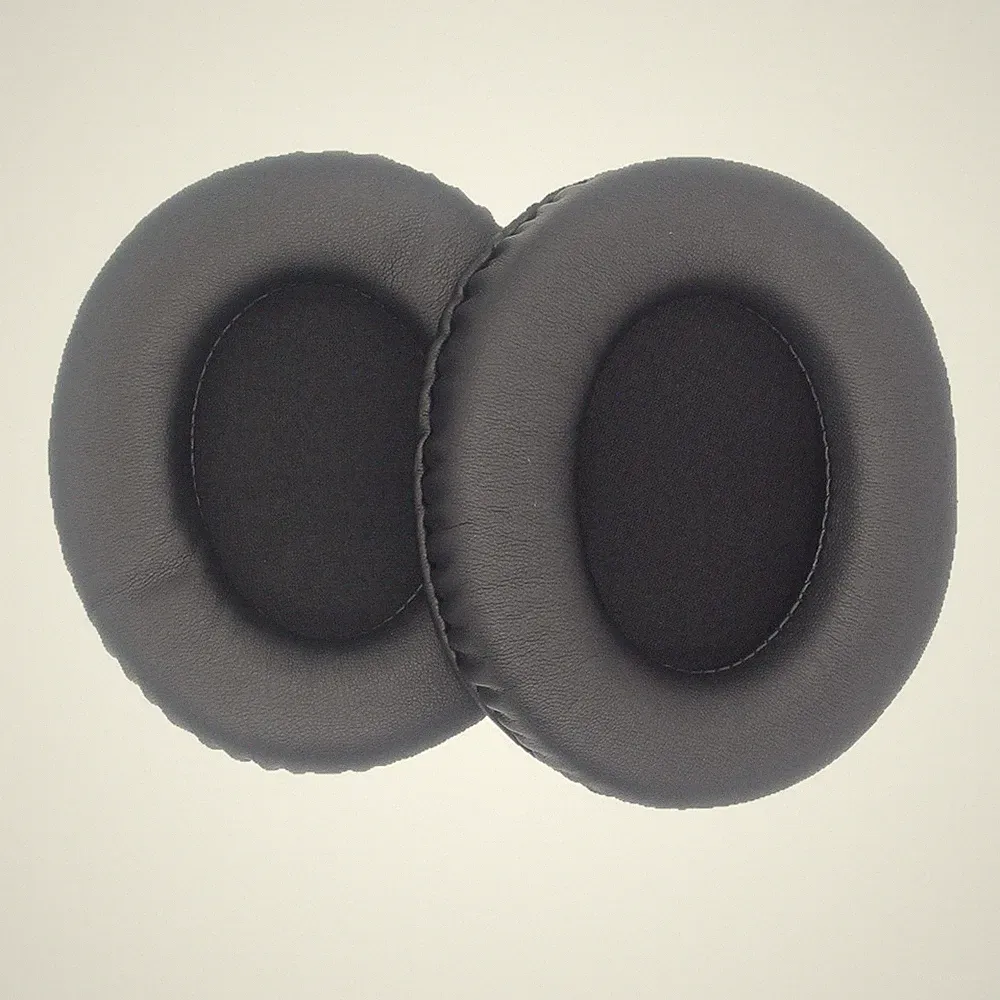 Schwarze Ersatz Ohrpolster 125 x 105 mm für Gaming für Kopfhörer Oval Style