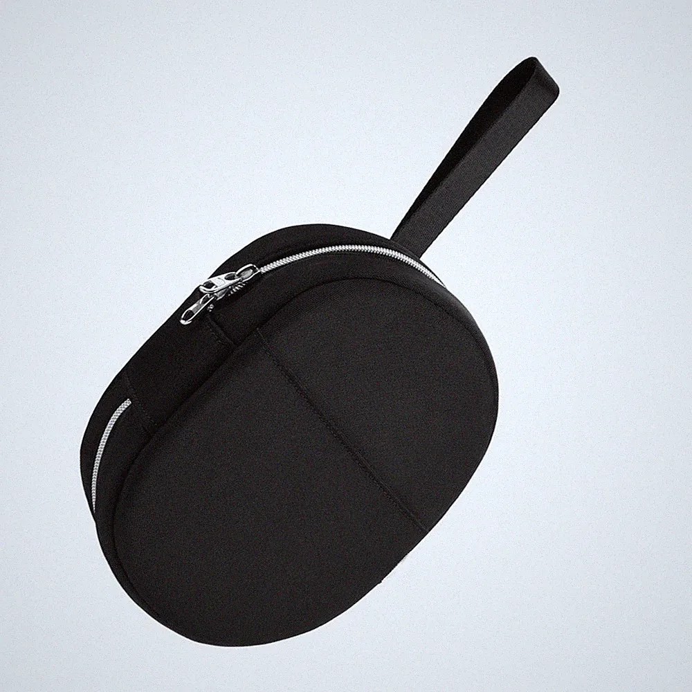 Schwarze Nylon Reisetasche für Bose QC Ultra QC45 Noise Cancelling Kopfhörer
