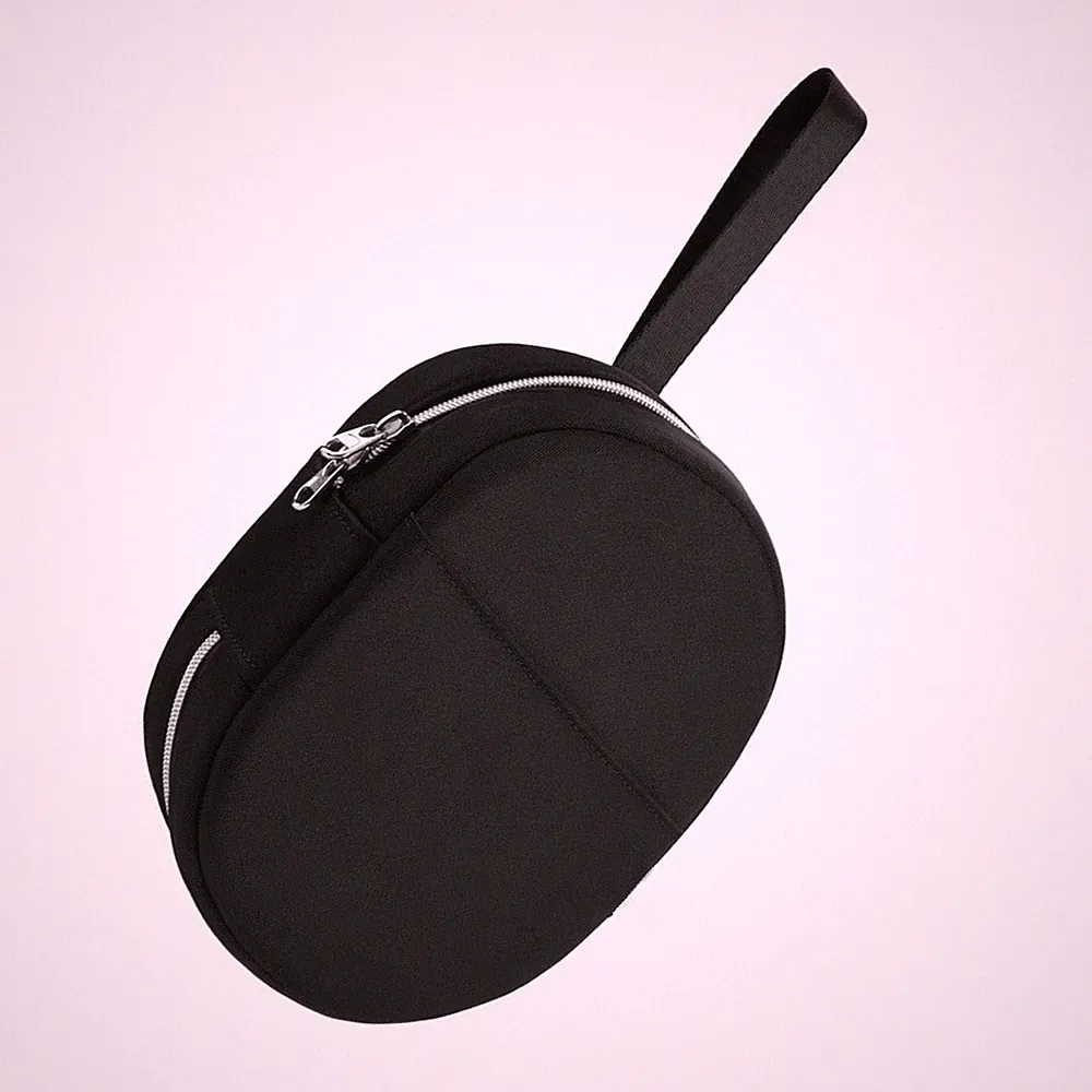 Schwarze Nylon Reisetasche für Bose QC Ultra QC45 Noise Cancelling Kopfhörer