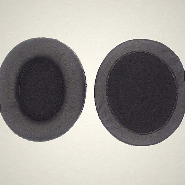 Schwarze ovale Ohrpolster 125 x 105 mm für Gaming Headset Kopfhörer Ersatz