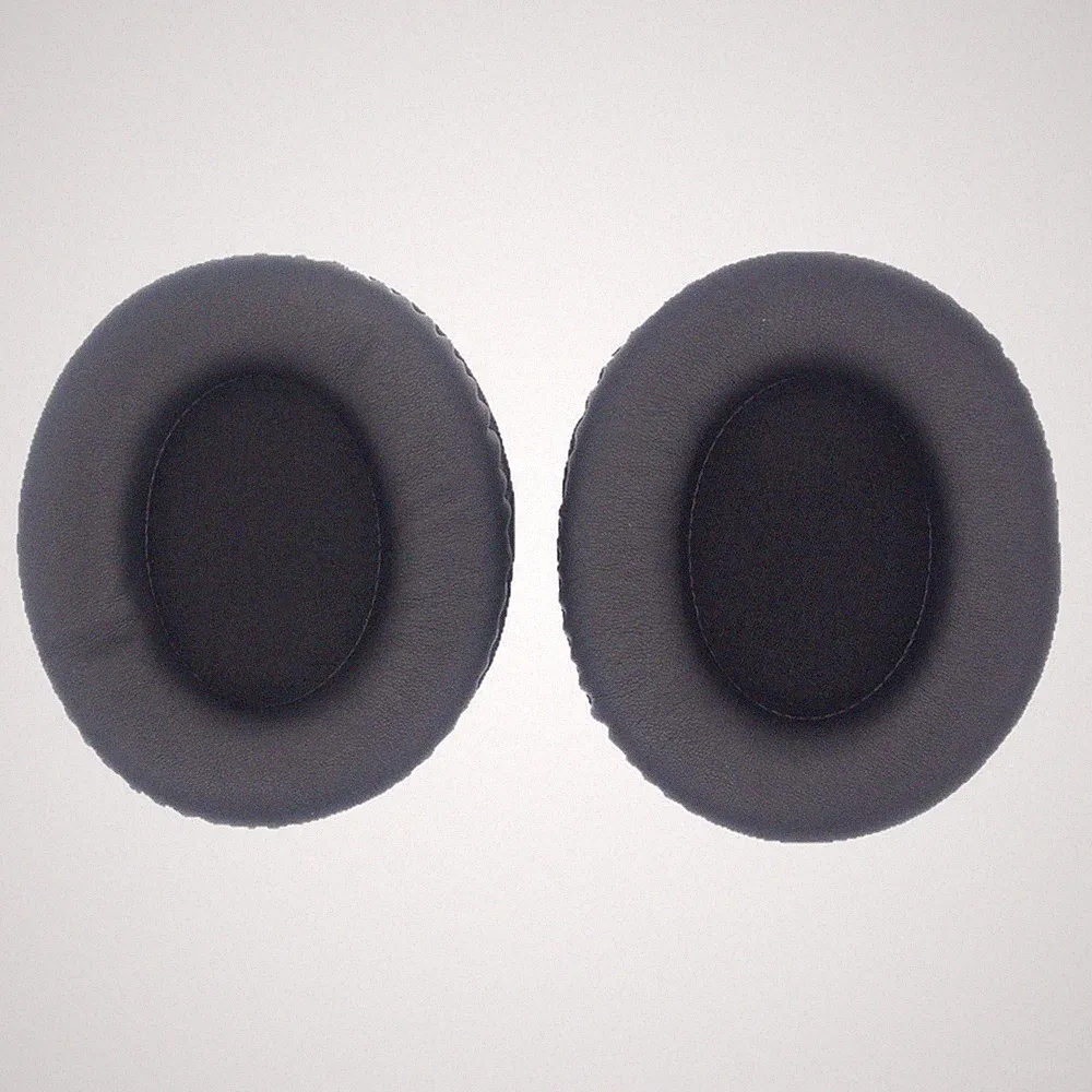 Schwarze ovale Ohrpolster 125 x 105 mm für Gaming Headset Kopfhörer Ersatz