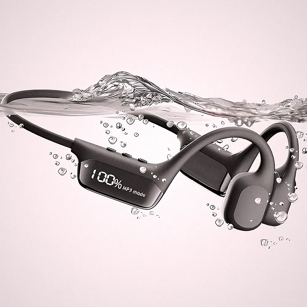 Schwimm-Kopfhörer Bluetooth 5.4 mit Knochenschall-Technologie 32 GB MP3-Speicher
