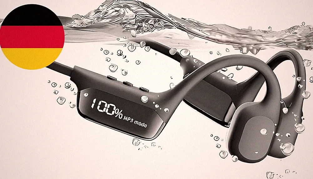 Schwimmkopfhörer Bluetooth 5.4 Mit 32 GB Mp3-Speicher, IPX8 Wasserdichte Knochen