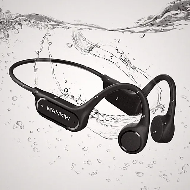 Schwimmkopfhörer, Knochengeräusch, Bluetooth 5.4, Wasserdicht IPX8, 32G Speicher
