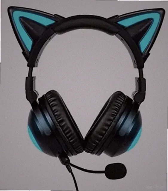 SELKIRK CAT Gaming Headset mit Mikrofon - 7.1 Surround Sound, LED Katzenohren