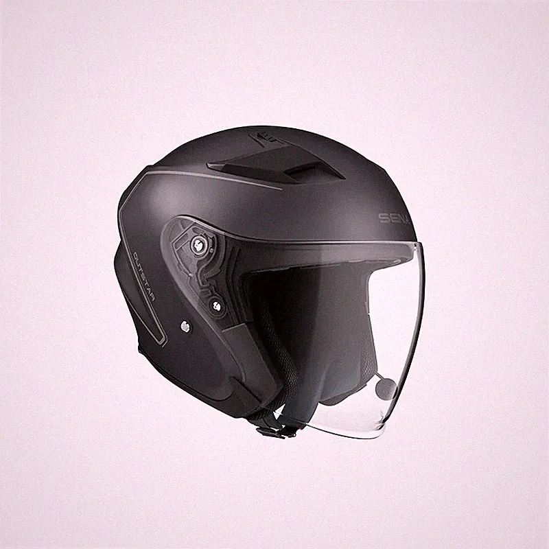 Sena OUTSTAR-GW00S - OUTSTAR Bluetooth Kopfhörer, Jet, schwarz glänzend, Größe L