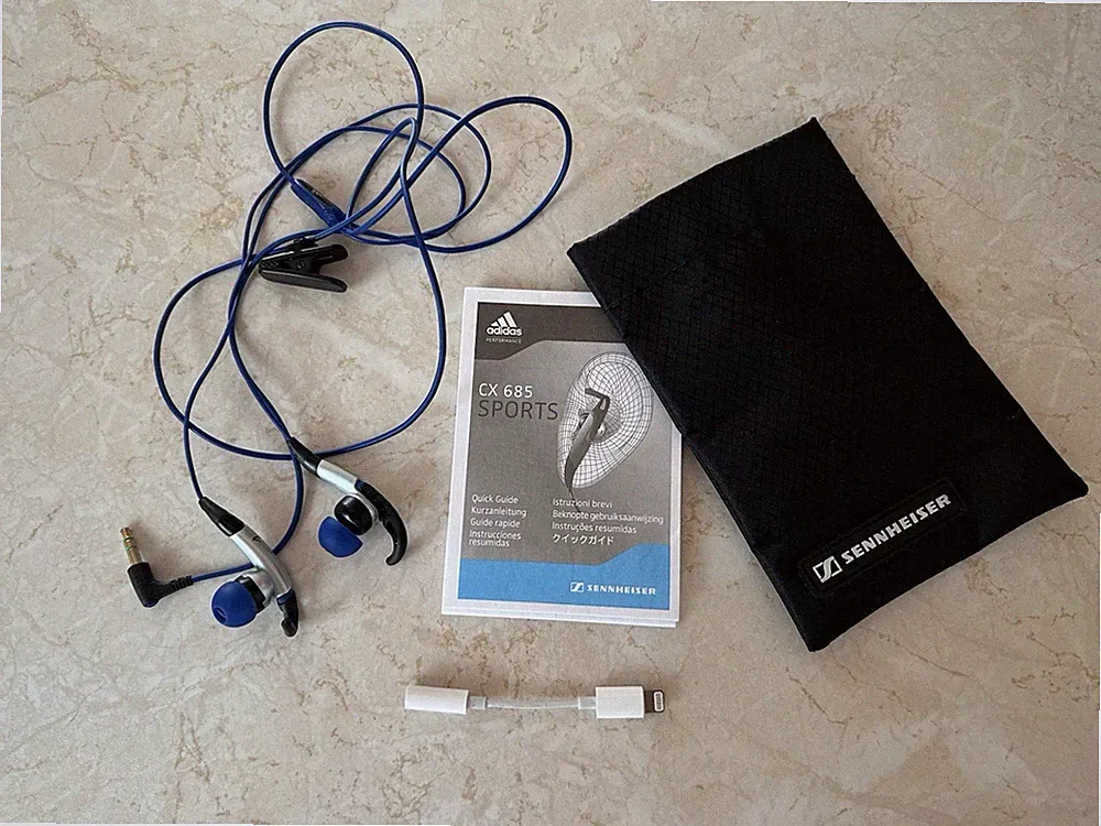 Sennheiser/Adidas CX 685 Sports In Ear Kopfhörer mit Kabel Blau