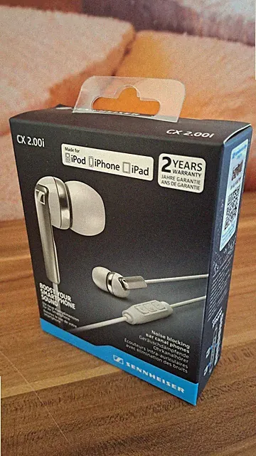Sennheiser CX 2.00 i Geräuschdämpf. Ohrkanalhörer & Steuerung f. Apple Devices